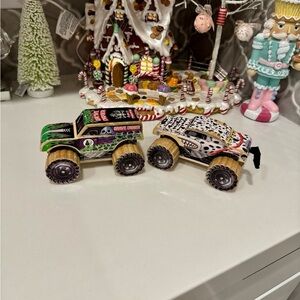 Monster Jam wooden cars